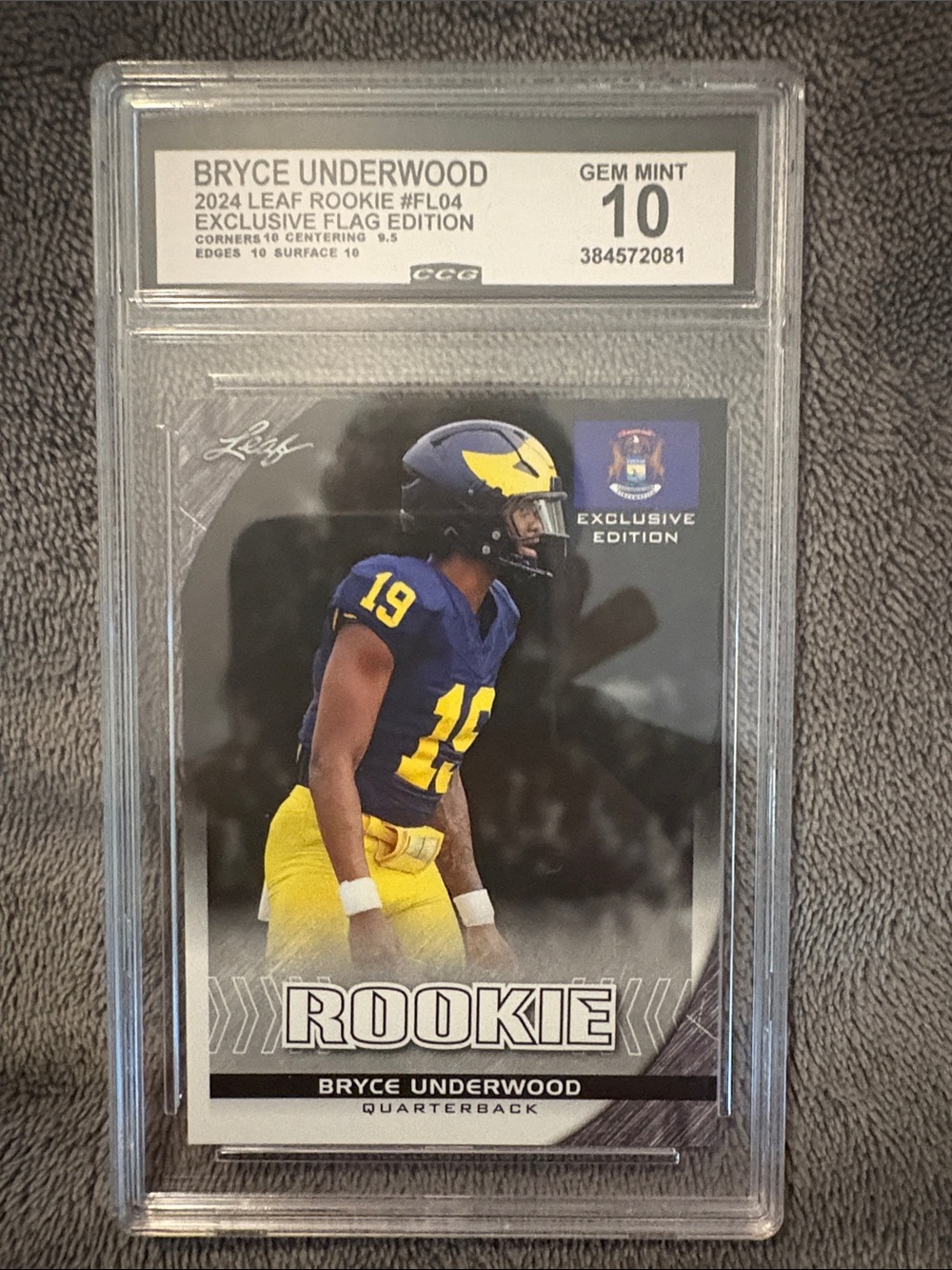Bryce Underwood Rookie Trading Card - Blue & Yellow - Exclusive Edition